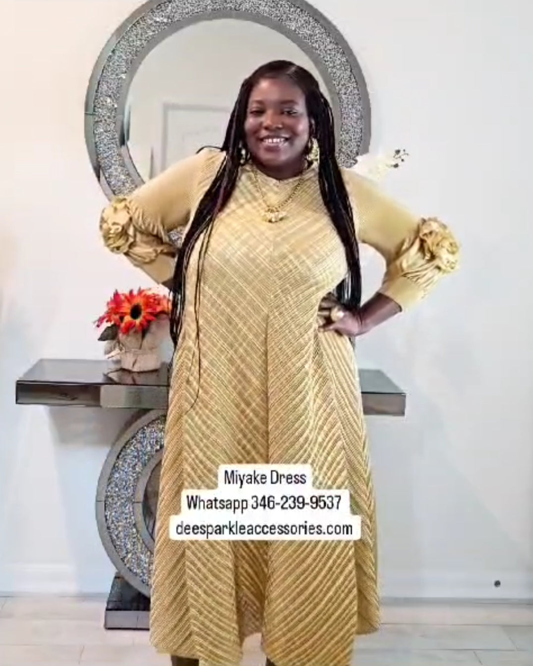 DA 845 MIYAKE DRESS ( FREE SIZE)