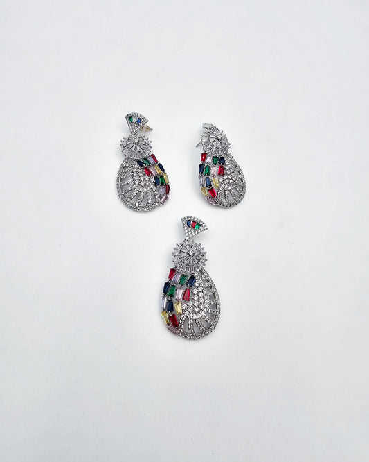 DA 868 EARRING AND PENDANT